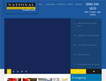 Tablet Screenshot of nationalcustomhollowmetal.com